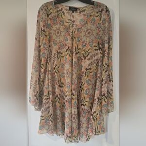 Papillon Sheer Flowy Mini Dress